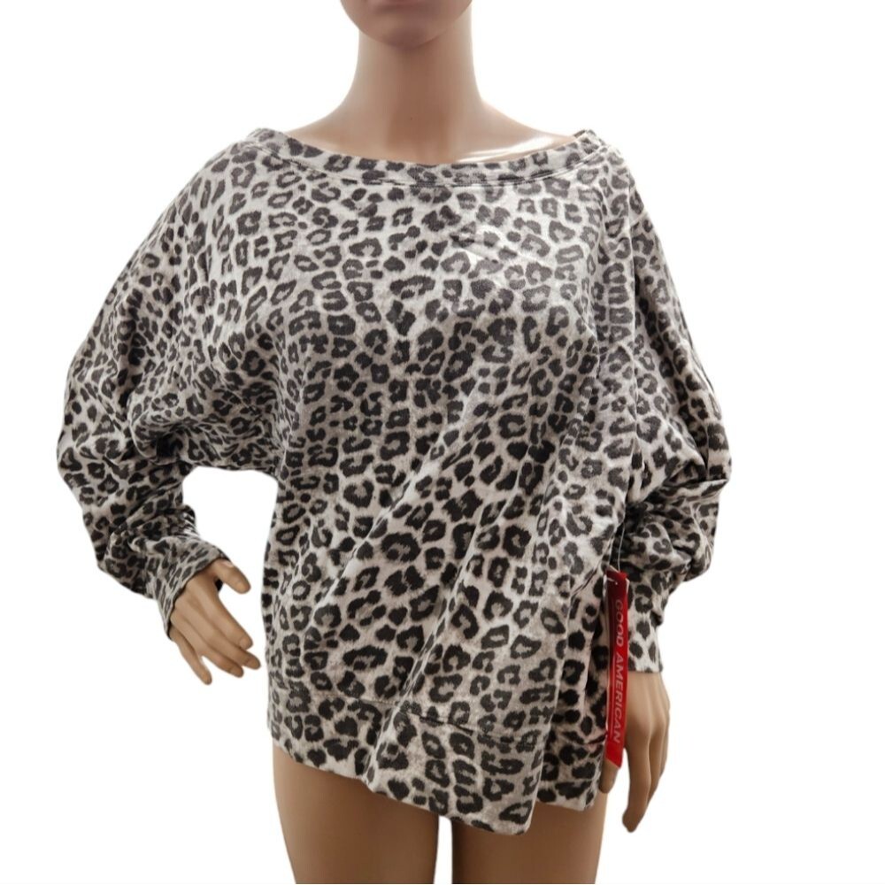 Good American Snow Leopard Sweater NWT NWT - image 7